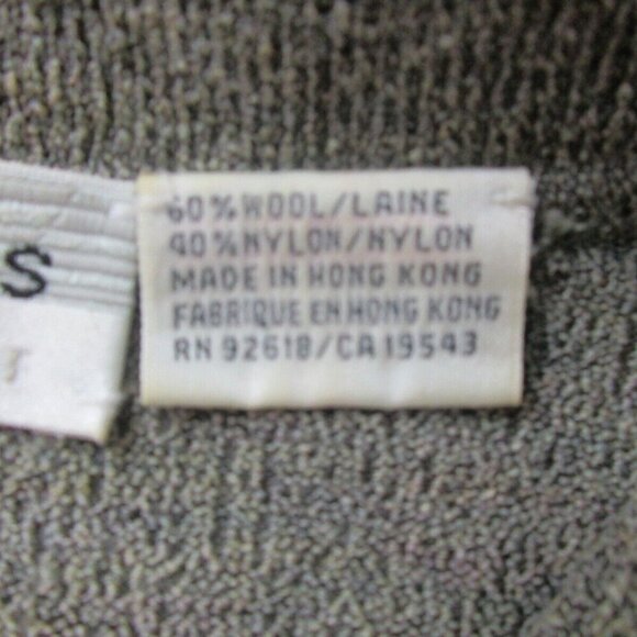 Jhane Barnes Polo Shirt Mens Medium Gray Wool Blend Golf Performance Long Sleeve - Picture 4 of 8